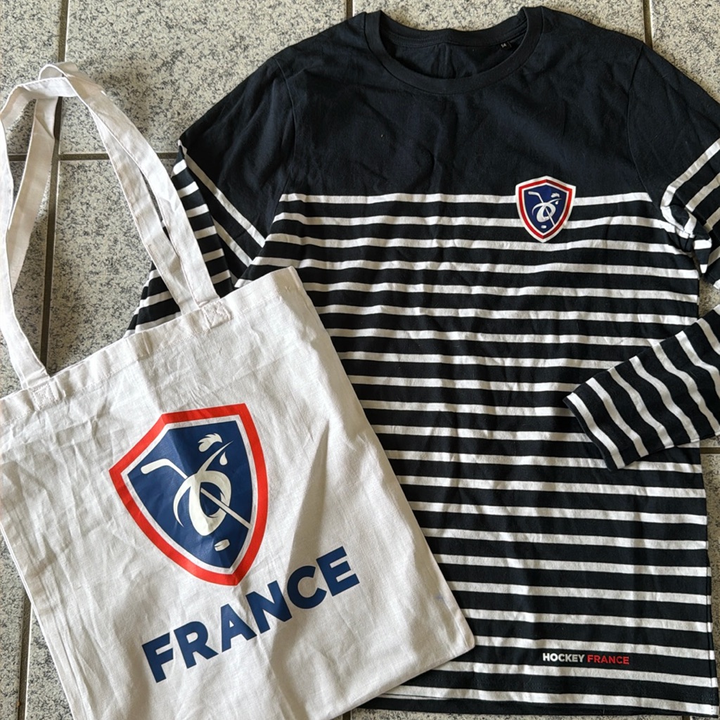 Hockey France Iihf Mens Medium Shirt And Bag French New Hockey France Iihf Mens Medium Shirt And Bag French New